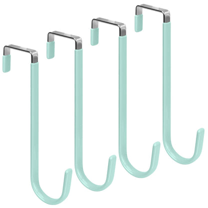 FYY Over the Door Hooks, Double-Hanger 2 Pack, Fits Doors 1 3/8" White