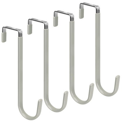 FYY Over the Door Hooks, Double-Hanger 2 Pack, Fits Doors 1 3/8" White