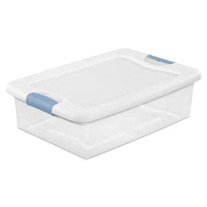 Sterilite Latching Box with Lids for Home and Office, 64 Quart, 4-Pack