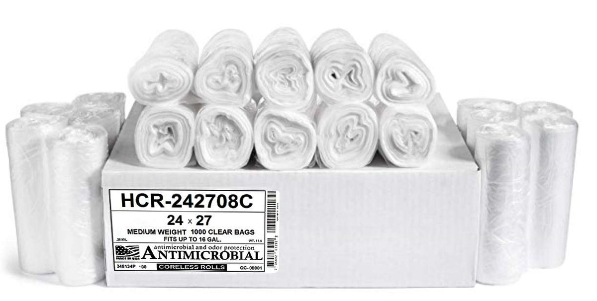Aluf Plastics 60 Gal Black Trash Bags, 22 Micron (EQ.), 38" x 60" (150 Pk)