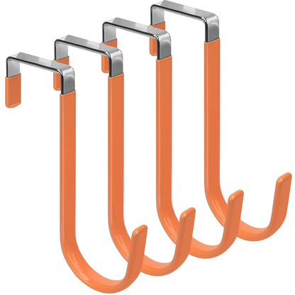FYY Over the Door Hooks, Double-Hanger 2 Pack, Fits Doors 1 3/8" White