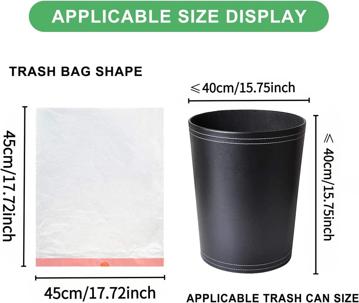 2 Gallon Small Trash-Bags Drawstring Bathroom - White Mini Garbage Bags 60 Count Plastic Unscented 7.5L Tiny Waste Basket Liners Kitchen Office Car Strong Thick Bulk Magesh