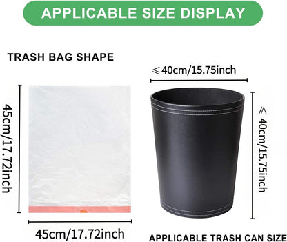 2 Gallon Small Trash-Bags Drawstring Bathroom - White Mini Garbage Bags 60 Count Plastic Unscented 7.5L Tiny Waste Basket Liners Kitchen Office Car Strong Thick Bulk Magesh