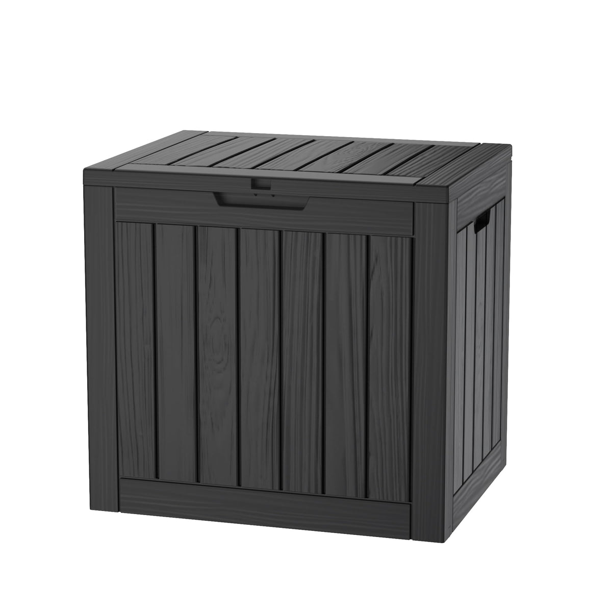 300 Gallon Resin Deck Box Waterproof Outdoor Storage Box for Patio Furniture Pool Accessories Indoor Storage for Cushion Garden Tools, Grey