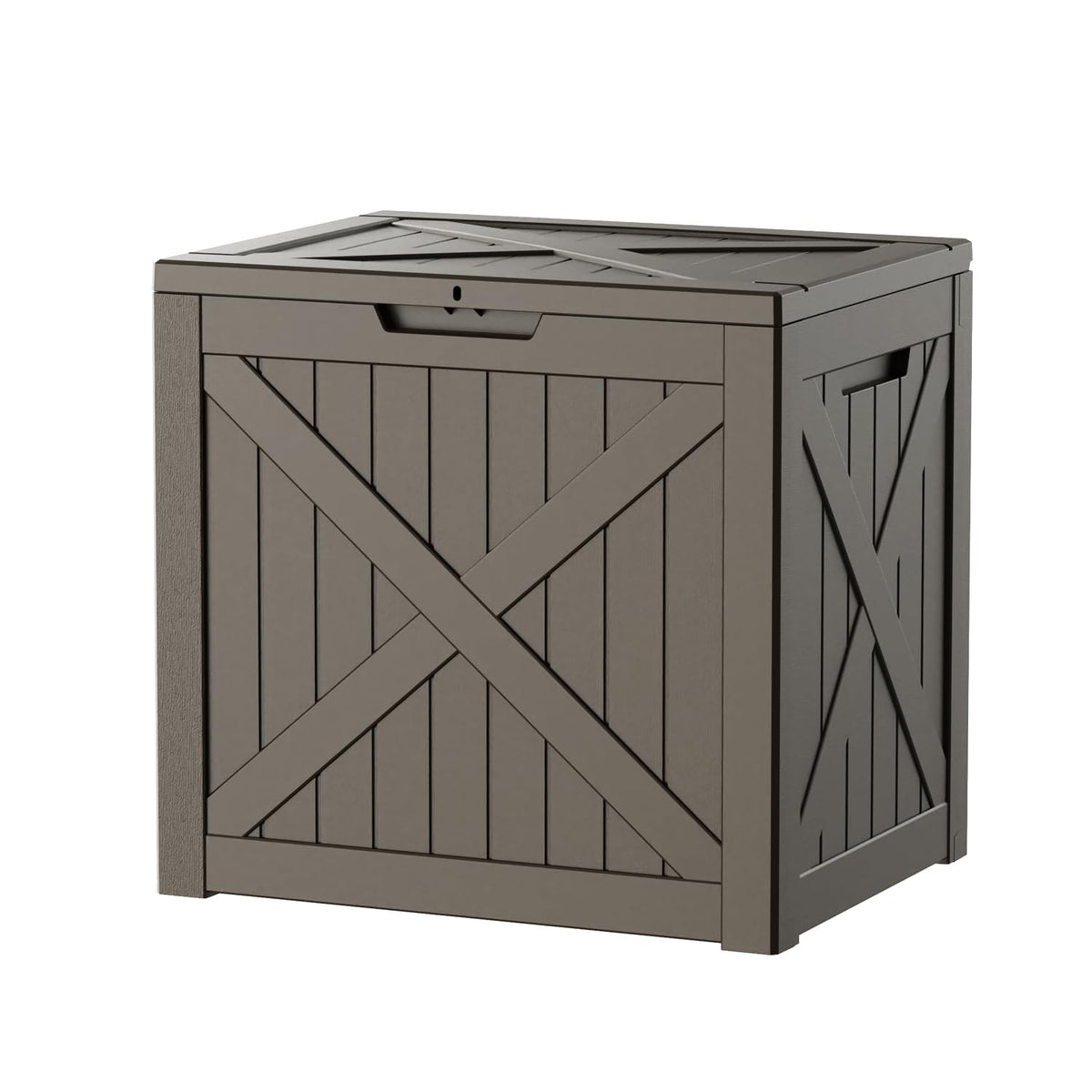 EasyUp 50 Gallon Outdoor Storage Box Waterproof Lockable Deck Boxes