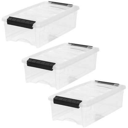 IRIS USA 4-Pack 72 Quart Storage Bins with Lids, Clear
