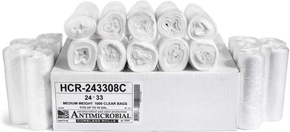 Aluf Plastics 60 Gal Black Trash Bags, 22 Micron (EQ.), 38" x 60" (150 Pk)
