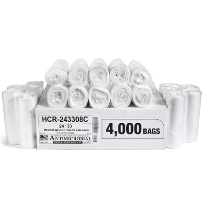 Aluf Plastics 60 Gal Black Trash Bags, 22 Micron (EQ.), 38" x 60" (150 Pk)