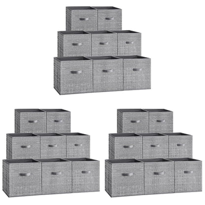 SONGMICS Storage Cubes, Set of 8, 13-Inch Foldable Closet Organizers