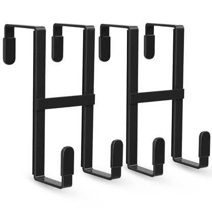 FYY Over The Door Hooks, 2 Packs Double Sided-Hanger Fits Door 1-7/8"White