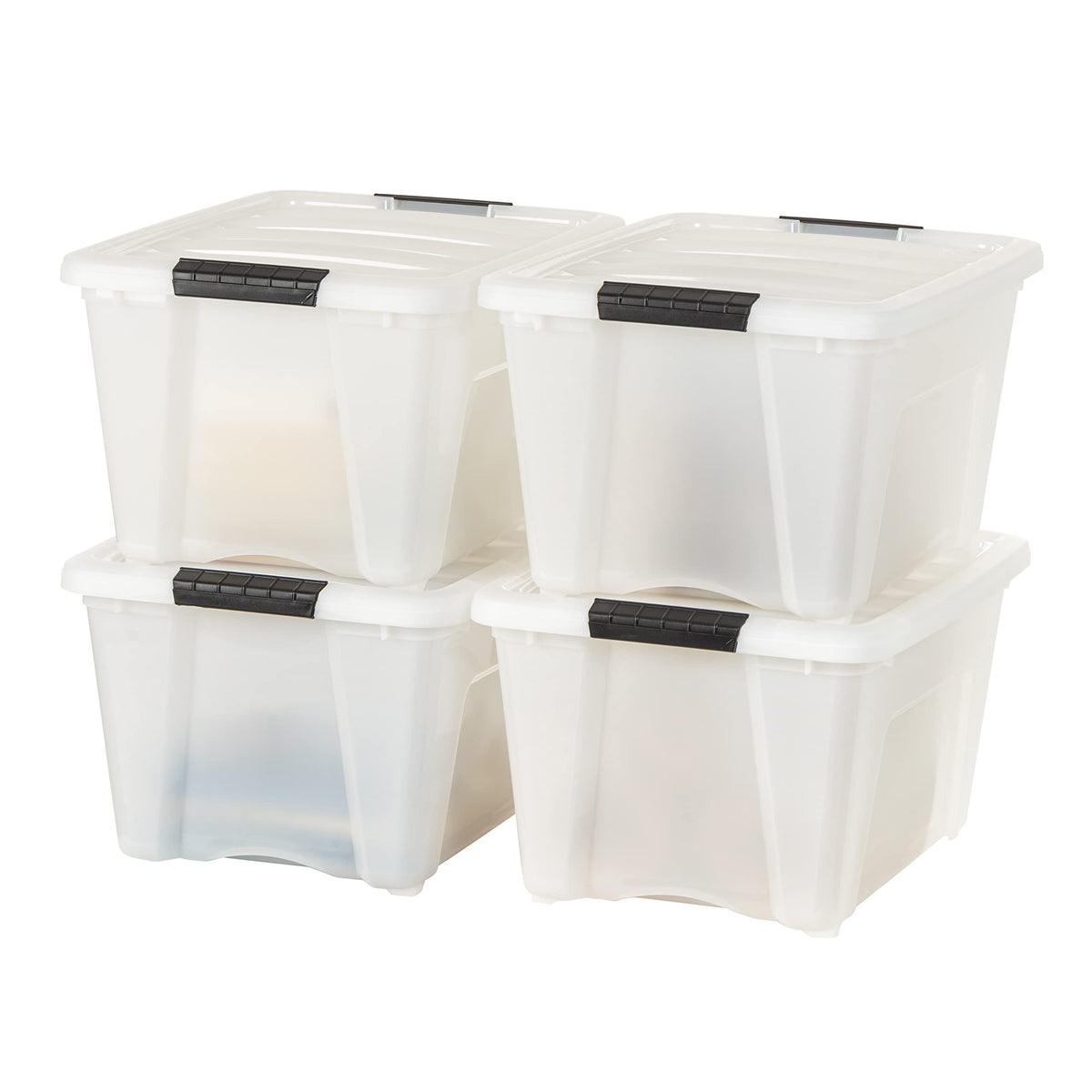 IRIS USA 6-Pack 32.5 Quart Clip Box with Latching Lid