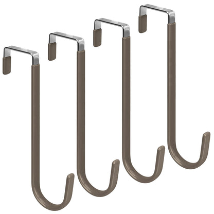 FYY Over the Door Hooks, Double-Hanger 2 Pack, Fits Doors 1 3/8" White