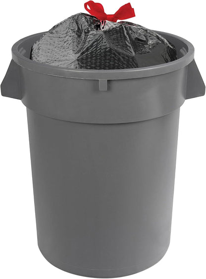 Amazon Basics Flextra Multipurpose Drawstring Trash Bags, 30 Gallon, 50 Count, Tear Resistant
