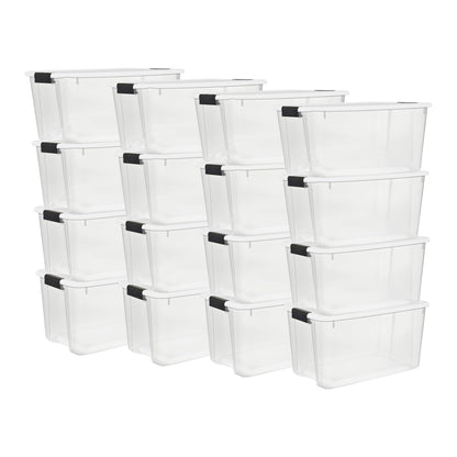 Sterilite Ultra Latch Box with Lids for Home and Office, 116 Quart, 4-Pack