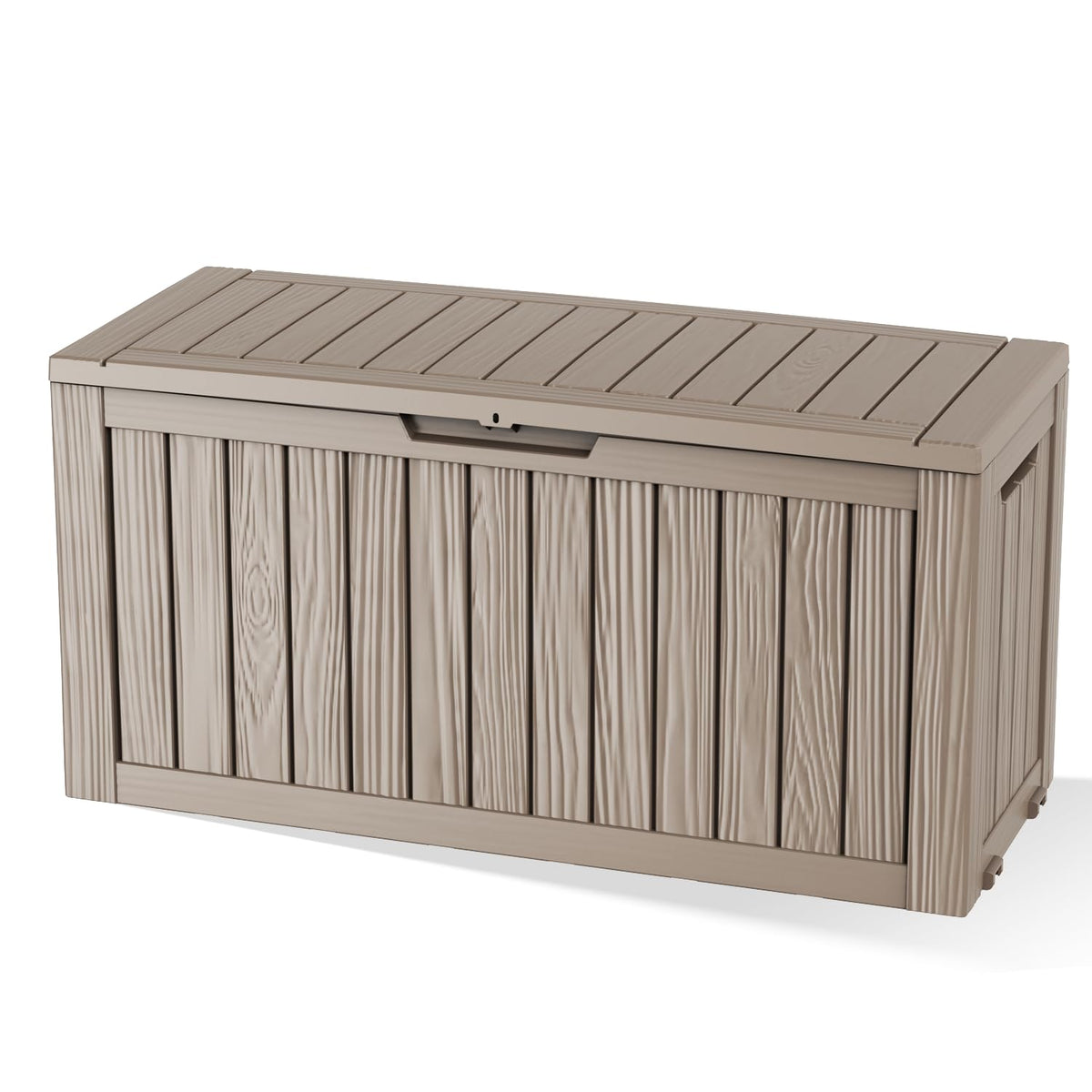 DRATO 135 Gallon Deck Boxes Outdoor Waterproof Storage Box with Wheels