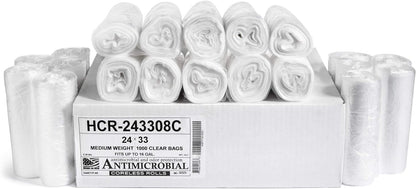 Aluf Plastics 60 Gal Black Trash Bags, 22 Micron (EQ.), 38" x 60" (150 Pk)