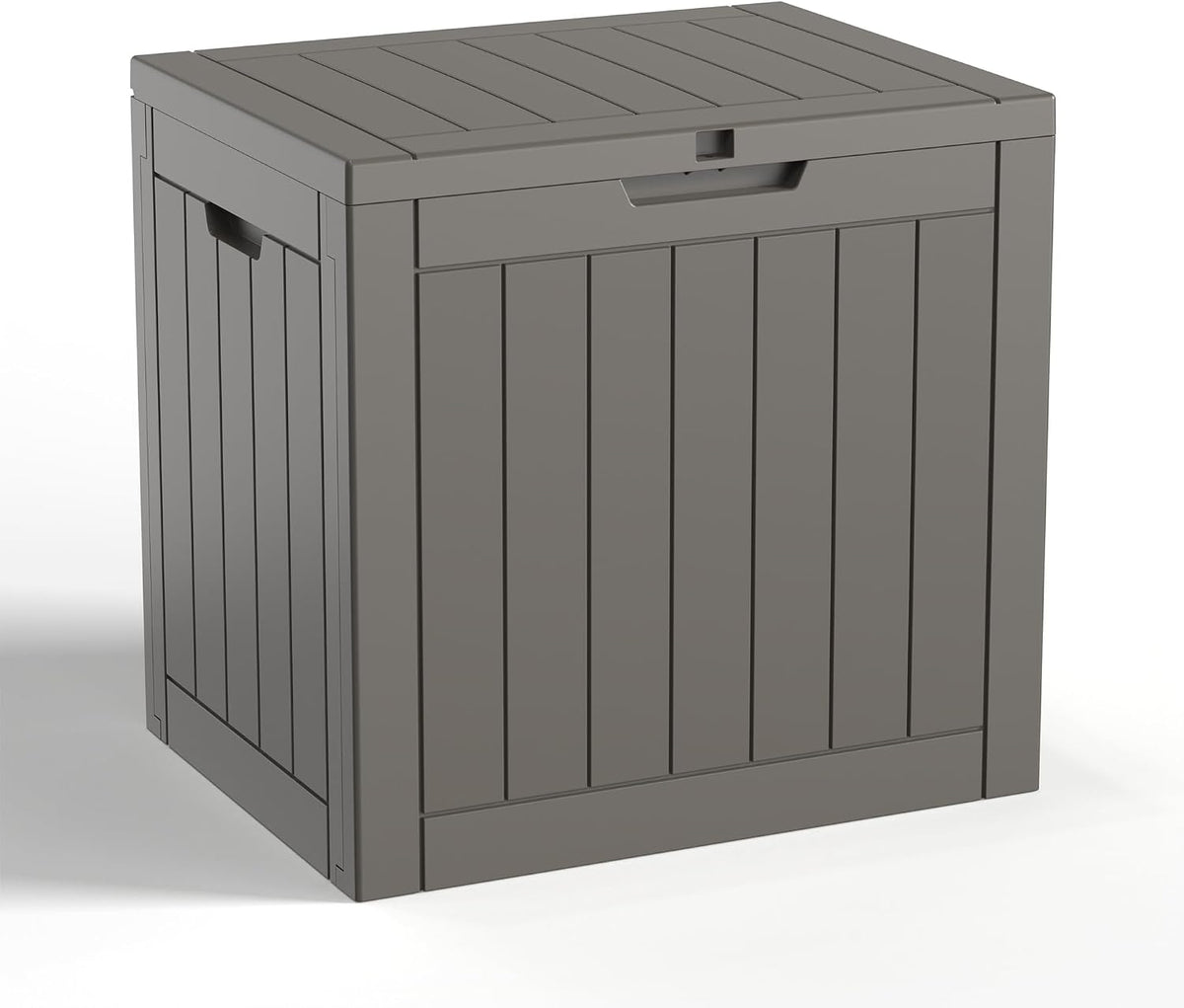 35 Gallon Outdoor Deck Box Lockable Waterproof Storage Black