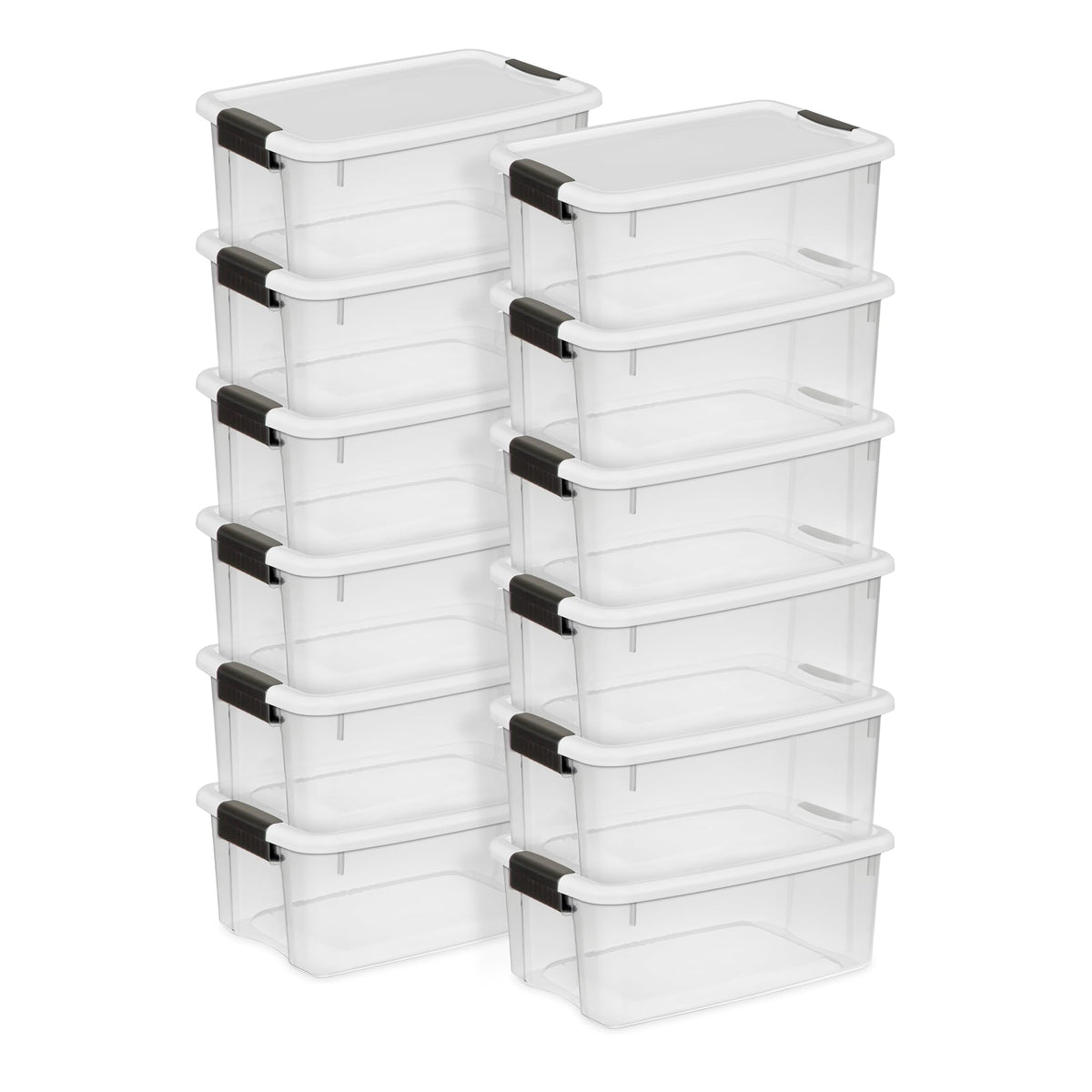 Sterilite Ultra Latch Box with Lids for Home and Office, 70 Quart, 4-Pack