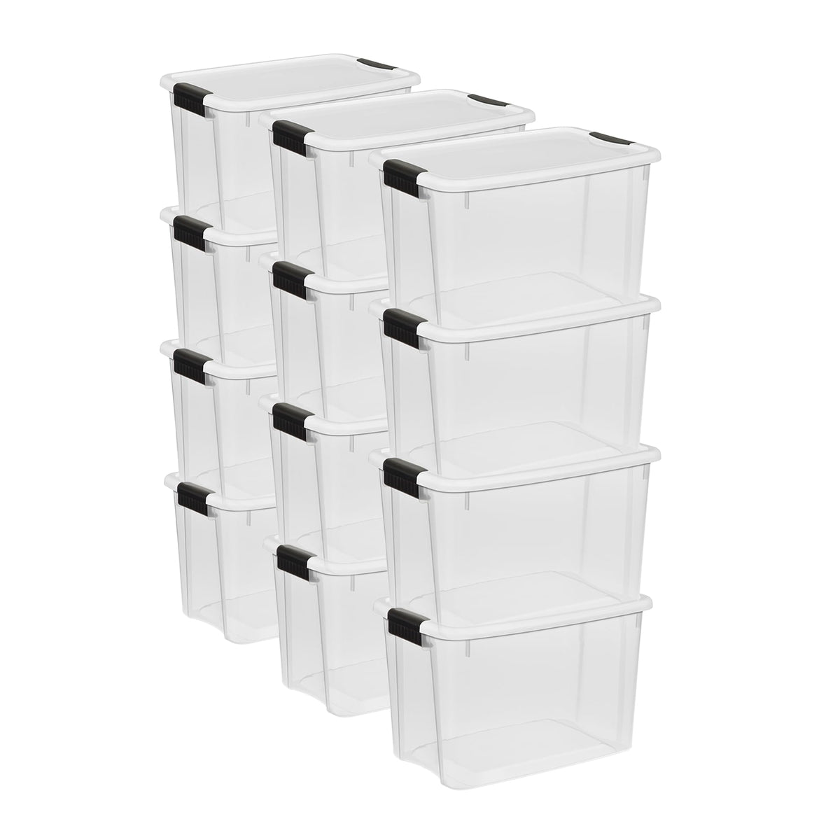 Sterilite Ultra Latch Box with Lids for Home and Office, 116 Quart, 4-Pack