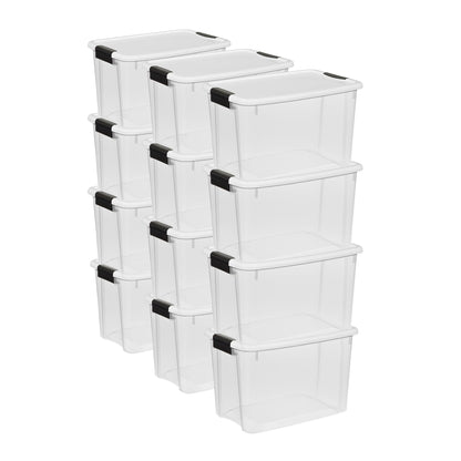 Sterilite Ultra Latch Box with Lids for Home and Office, 116 Quart, 4-Pack
