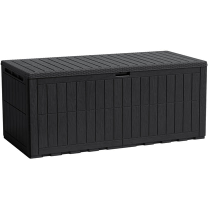 Flamaker Outdoor Storage Box 80 Gallon Resin Waterproof Deck Box