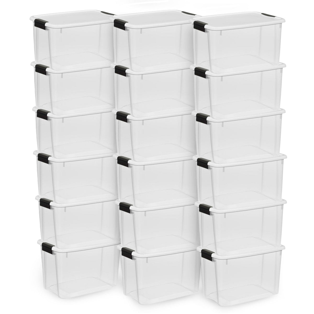 Sterilite Ultra Latch Box with Lids for Home and Office, 116 Quart, 4-Pack