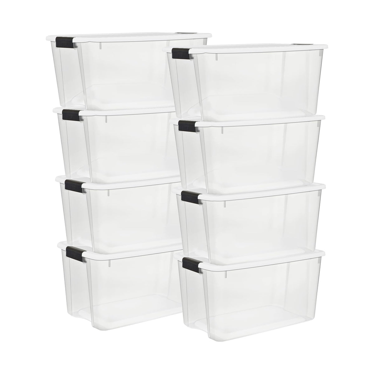 Sterilite Ultra Latch Box with Lids for Home and Office, 116 Quart, 4-Pack