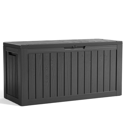 EasyUp 50 Gallon Outdoor Storage Box Waterproof Lockable Deck Boxes
