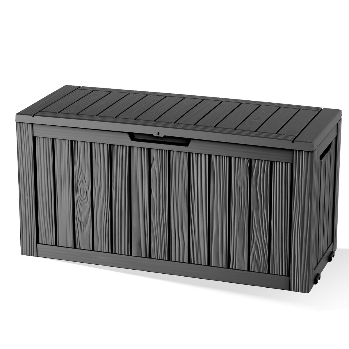 DRATO 135 Gallon Deck Boxes Outdoor Waterproof Storage Box with Wheels
