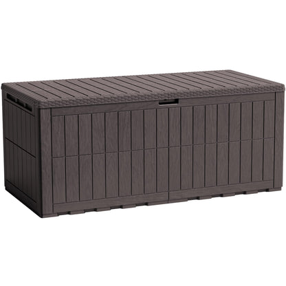 Flamaker Outdoor Storage Box 80 Gallon Resin Waterproof Deck Box