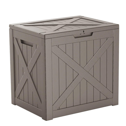 EasyUp 50 Gallon Outdoor Storage Box Waterproof Lockable Deck Boxes