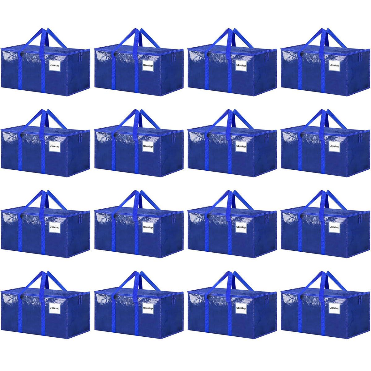 ukeetap 8 Pack Extra Large Clothes Storage Bins with Lids, Clear