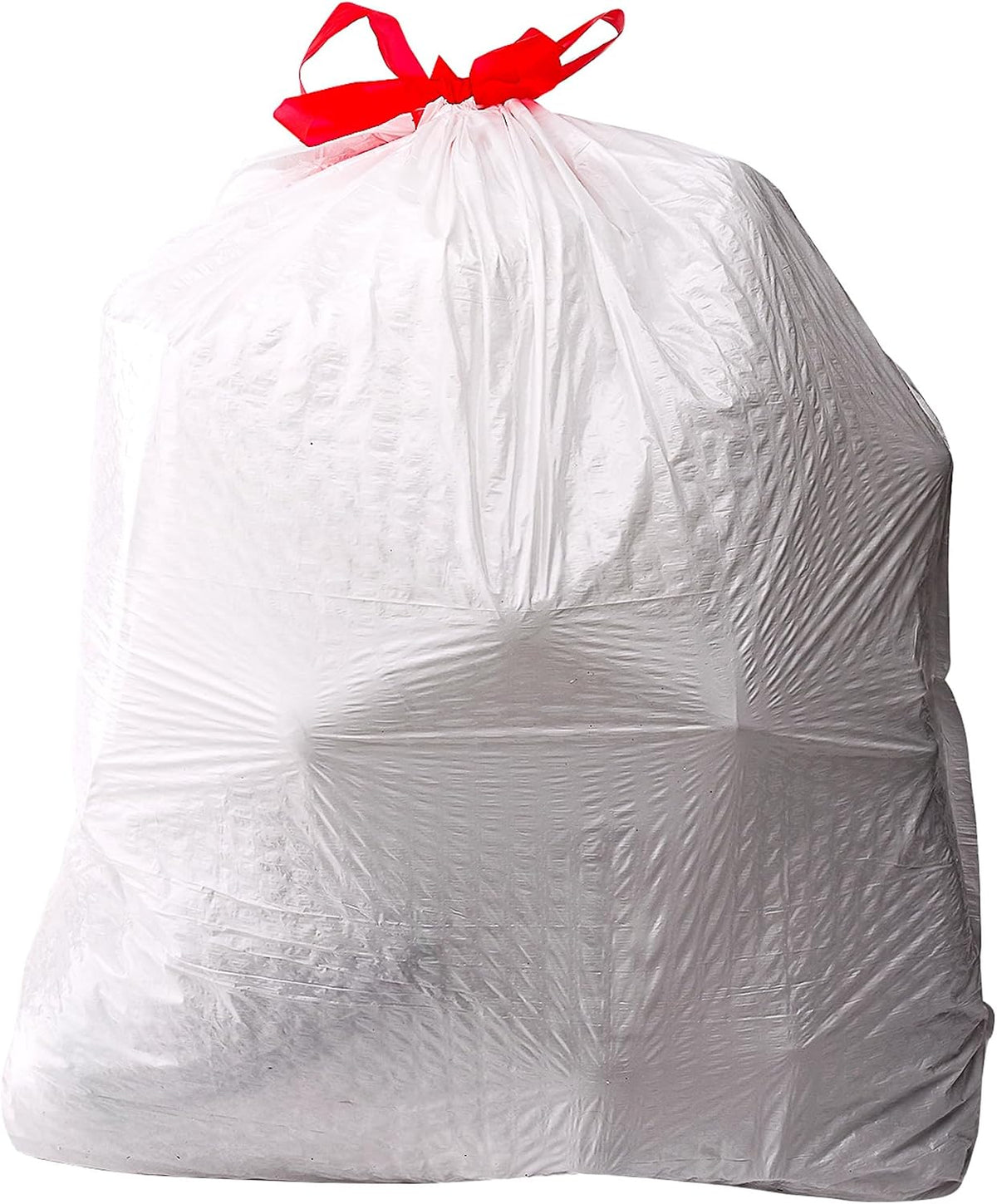 Amazon Basics 13 Gallon Tall Kitchen Drawstring Trash Bags, Flextra Strength, Tear Resistant, 10% Post Consumer Recycled, 120 Count