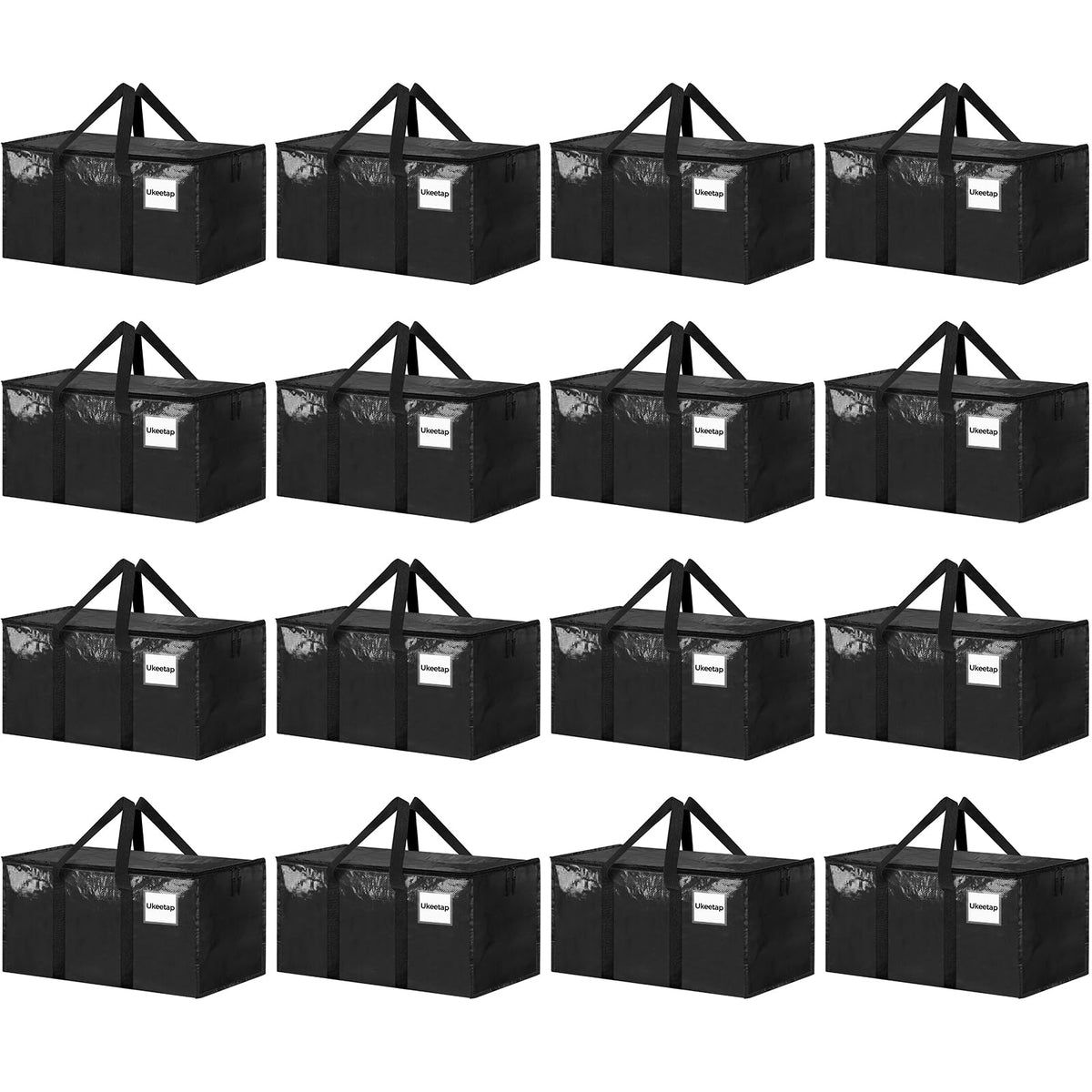 ukeetap 8 Pack Extra Large Clothes Storage Bins with Lids, Clear