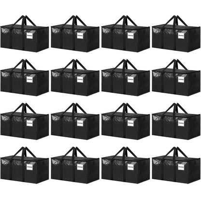 ukeetap 8 Pack Extra Large Clothes Storage Bins with Lids, Clear