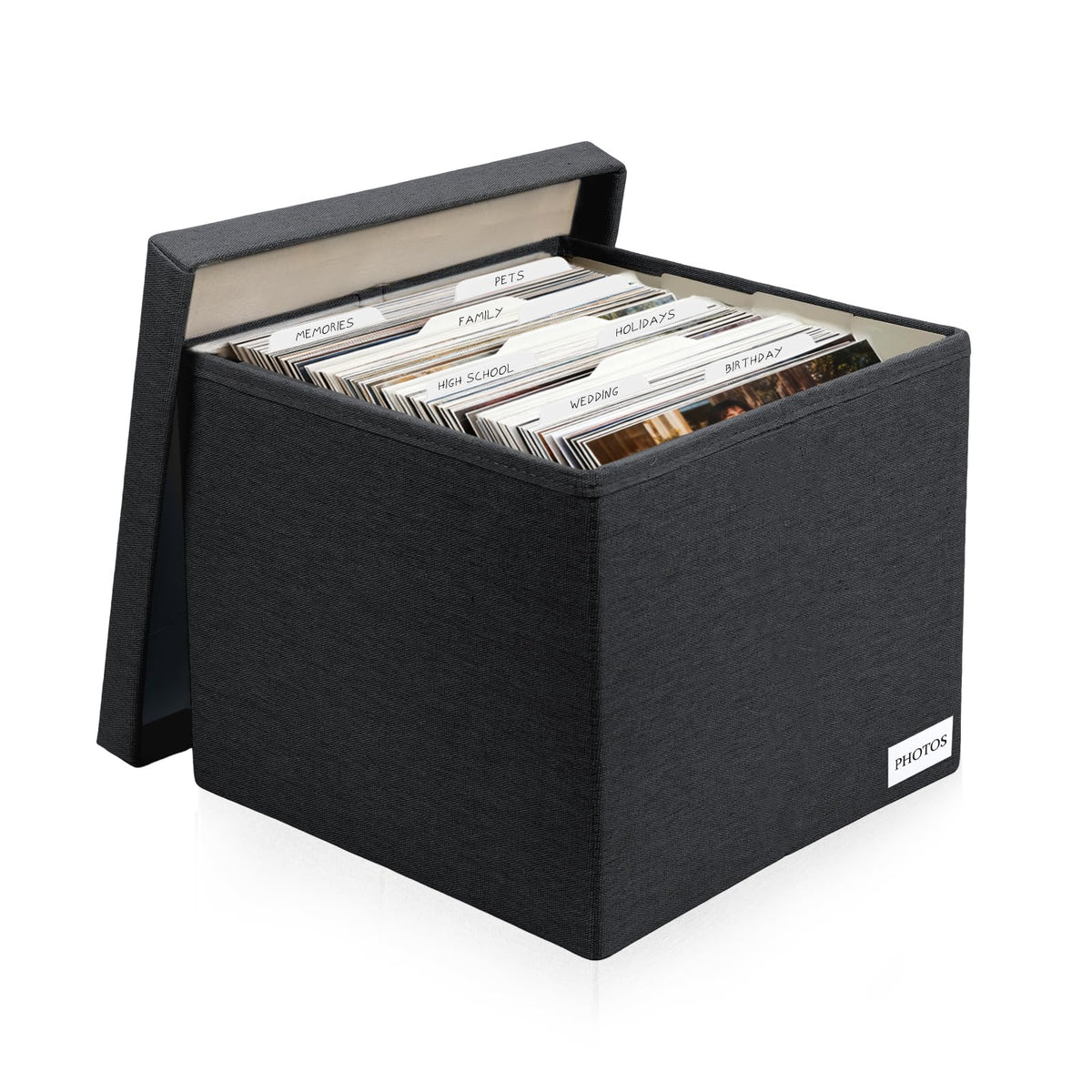 Photo Storage Box 8x10, Decorative Photo Storage Containers With Lid