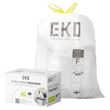 EKO 20 Gallon Extra-Strong XL Tall Kitchen Trash Bags, Code G, 110 ct
