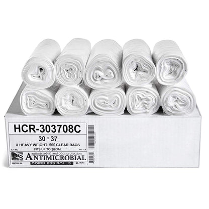 Aluf Plastics 60 Gal Black Trash Bags, 22 Micron (EQ.), 38" x 60" (150 Pk)