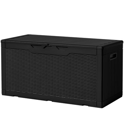 Devoko 78 Gallon Deck Box, Waterproof Resin Outdoor Storage Box
