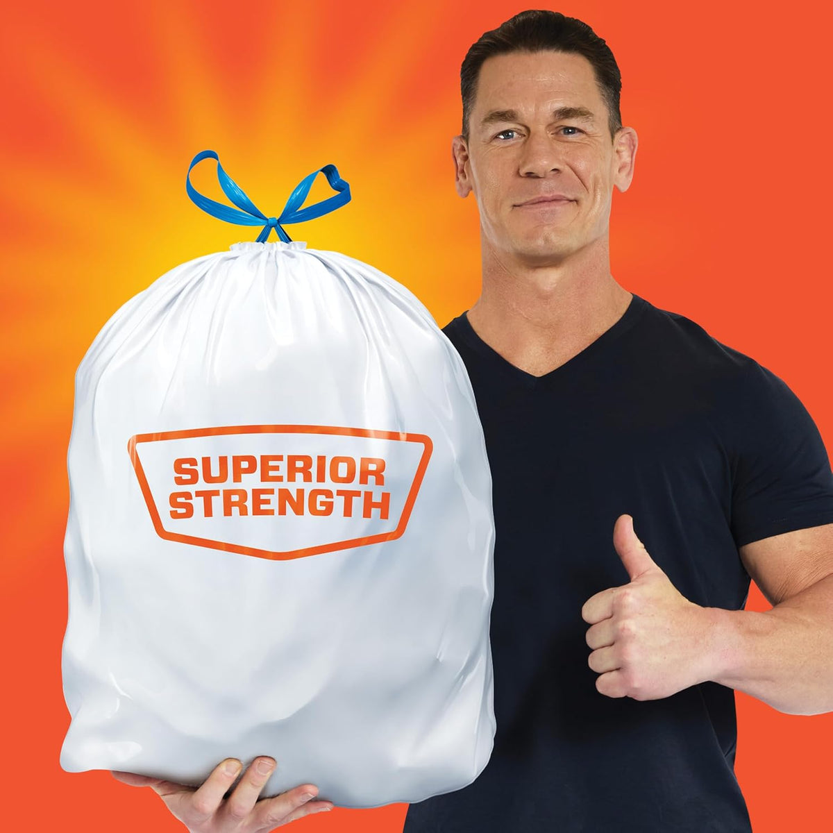Hefty Strong 13G Tall Kitchen Trash Bags, White, Unscented, 90ct