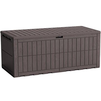 Flamaker Outdoor Storage Box 80 Gallon Resin Waterproof Deck Box