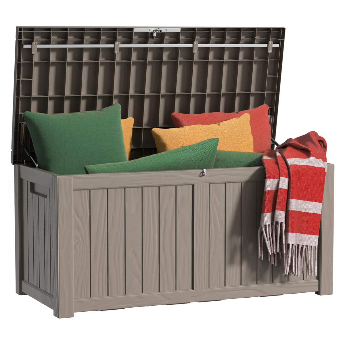 EasyUp 50 Gallon Outdoor Storage Box Waterproof Lockable Deck Boxes