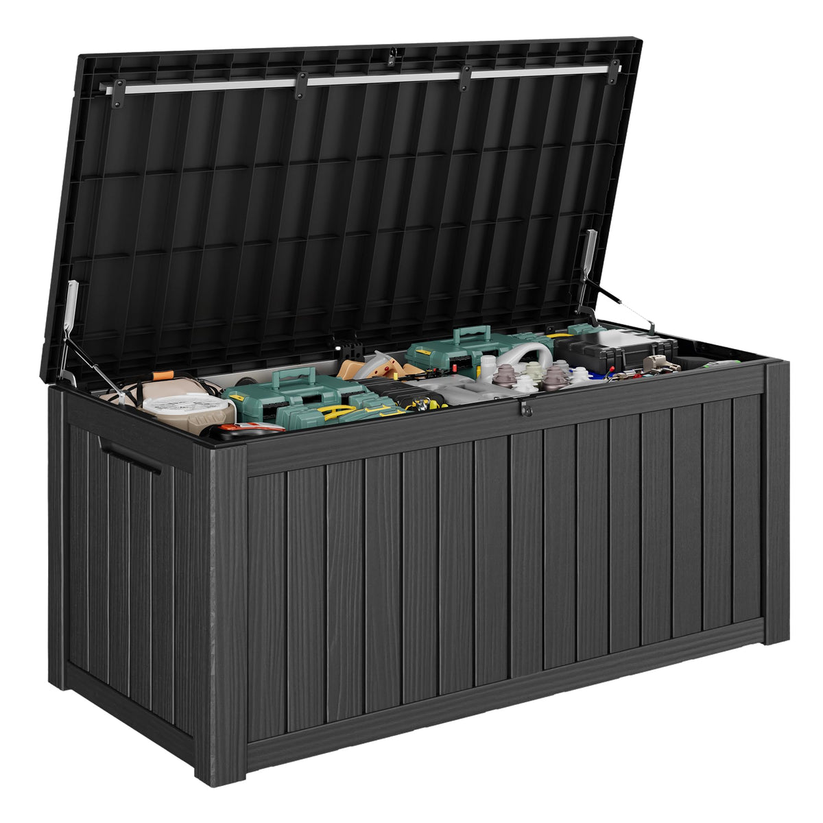KAMABOKO Outdoor Storage Box, 150 Gallon Deck Box Outdoor Waterproof