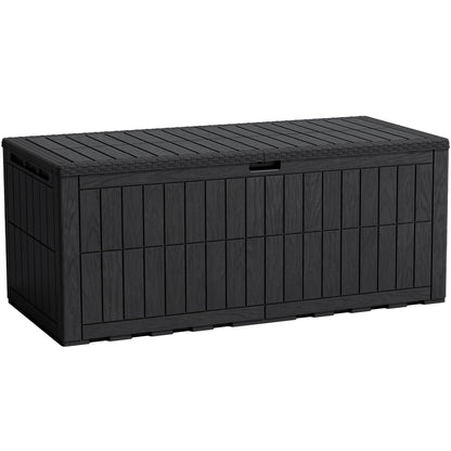 Flamaker Outdoor Storage Box 80 Gallon Resin Waterproof Deck Box
