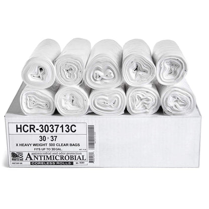 Aluf Plastics 60 Gal Black Trash Bags, 22 Micron (EQ.), 38" x 60" (150 Pk)