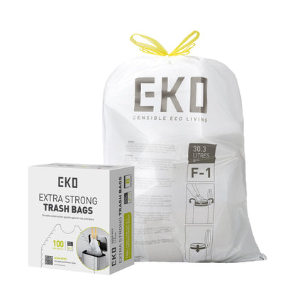 EKO 20 Gallon Extra-Strong XL Tall Kitchen Trash Bags, Code G, 110 ct