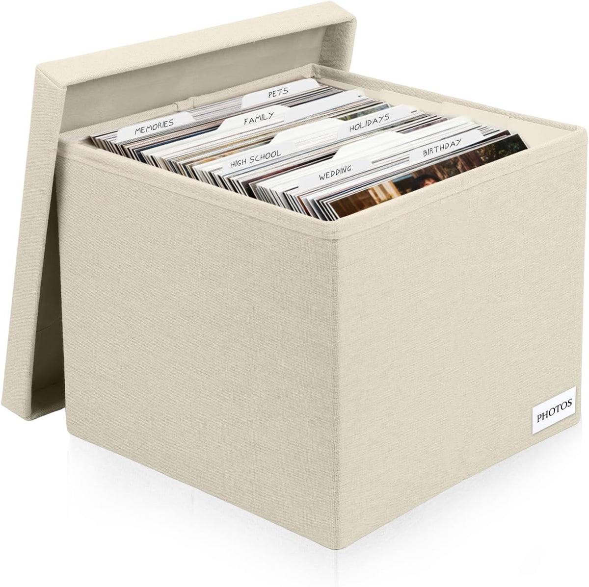 Photo Storage Box 8x10, Decorative Photo Storage Containers With Lid