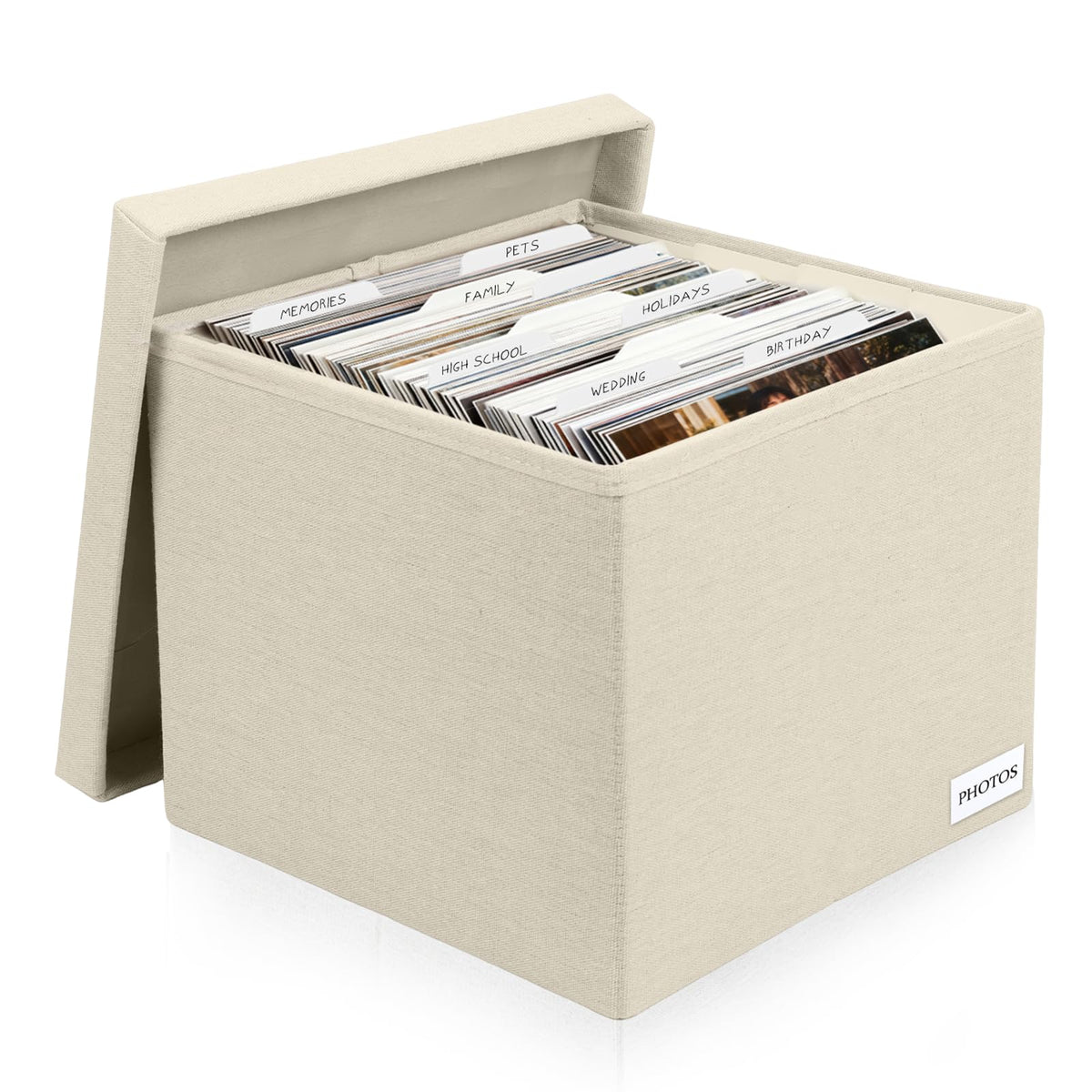 Photo Storage Box 8x10, Decorative Photo Storage Containers With Lid