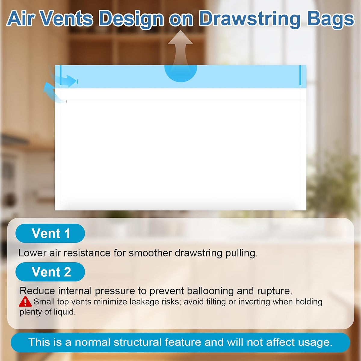 BYSNOW 4 Gallon 200 Counts Small Trash Bags, White Drawstring Garbage Bags