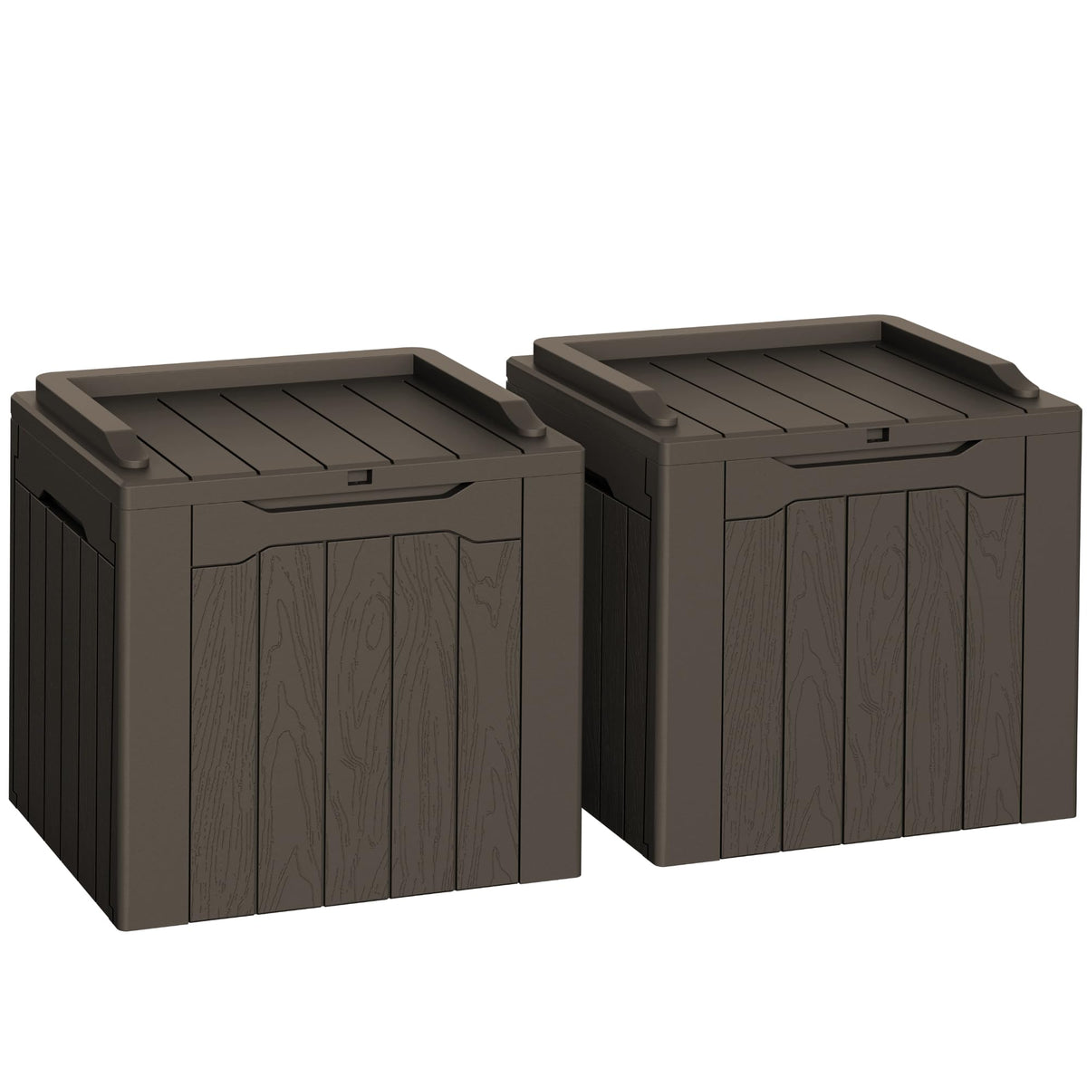 Flamaker Outdoor Storage Box 80 Gallon Resin Waterproof Deck Box